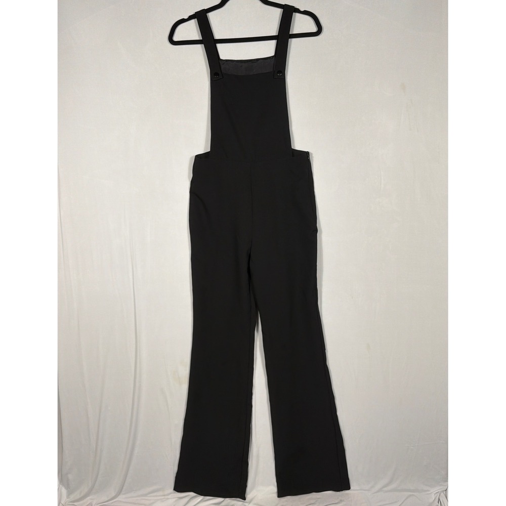 Romeo + Juliet Couture Black Overalls Jumpsuit Wms S Wide Leg Minimalist Chic